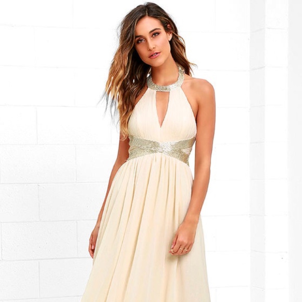 Lulus White Beaded Dress- New Without Tag